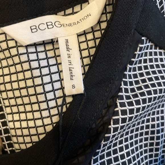 NWT - BCBGeneration Black & White Checkered Shift Dress SMALL - Picture 11 of 11